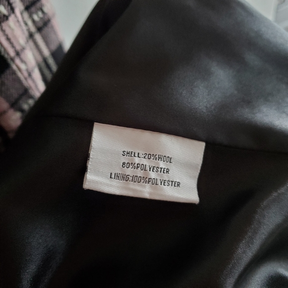 Pink Plaid Coat - ZLC Collections - Size M - Picture 7 of 9